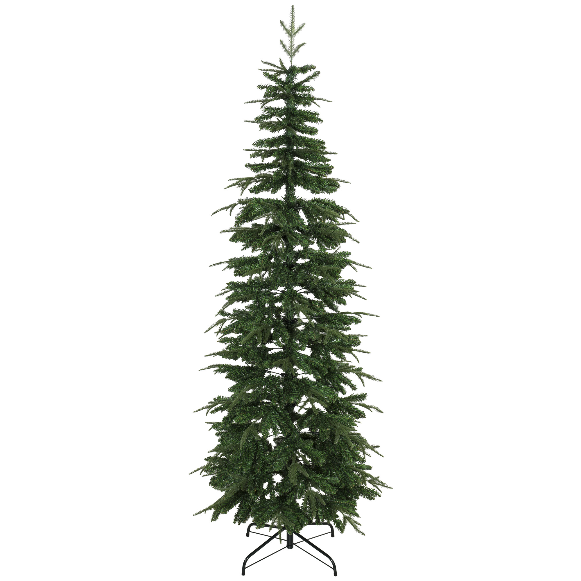 Tekokuusi 210 cm, kuusi saranallisilla oksilla, 800 oksanpätkää, kokoontaitettava teräsjalusta, vihreä