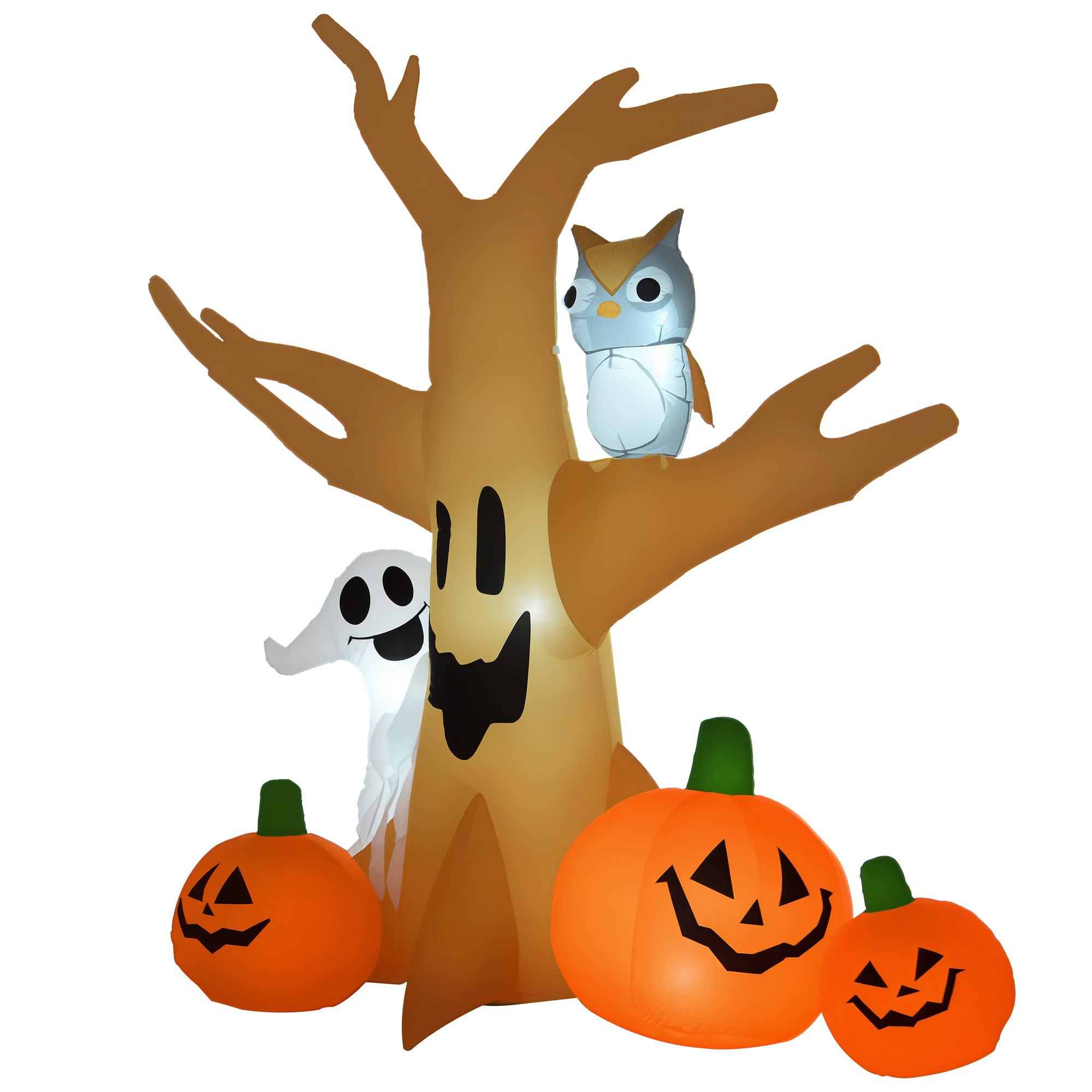 Halloween Puhallettava Kummitushahmo Valaiseva Koriste 120/240 cm (Puhallettava Kummituspuu)