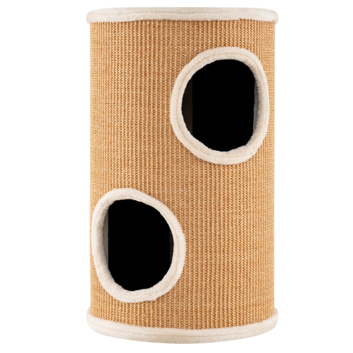 Ø 36 cm raapimatynnyri sisal-raapimalaudalla, 3 kissanpenkkiä ja pehmustettu peti, beige kissantynnyri