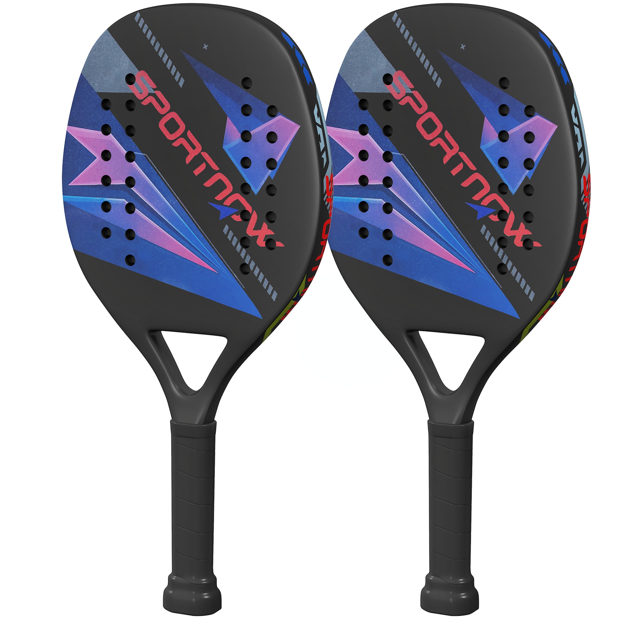 Pickleball-mailasetti, mailasetti kahdella mailalla, hiilikuitupinta, liukumaton kahva, laukku sisä- ja ulkokäyttöön
