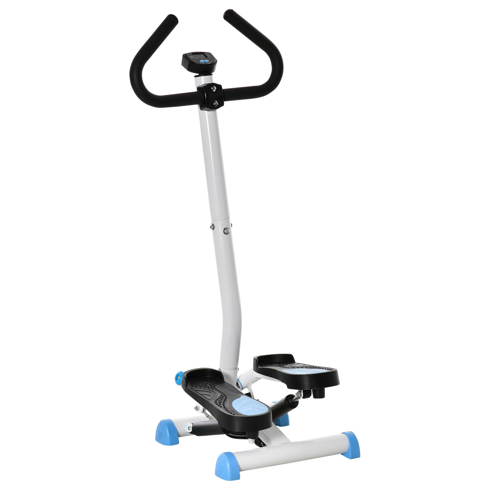 Stepper-kuntolaite, LCD-näyttö, liukumattomat polkimet, terästä ja ABS-muovia, 55x44x108 cm, jopa 100 kg