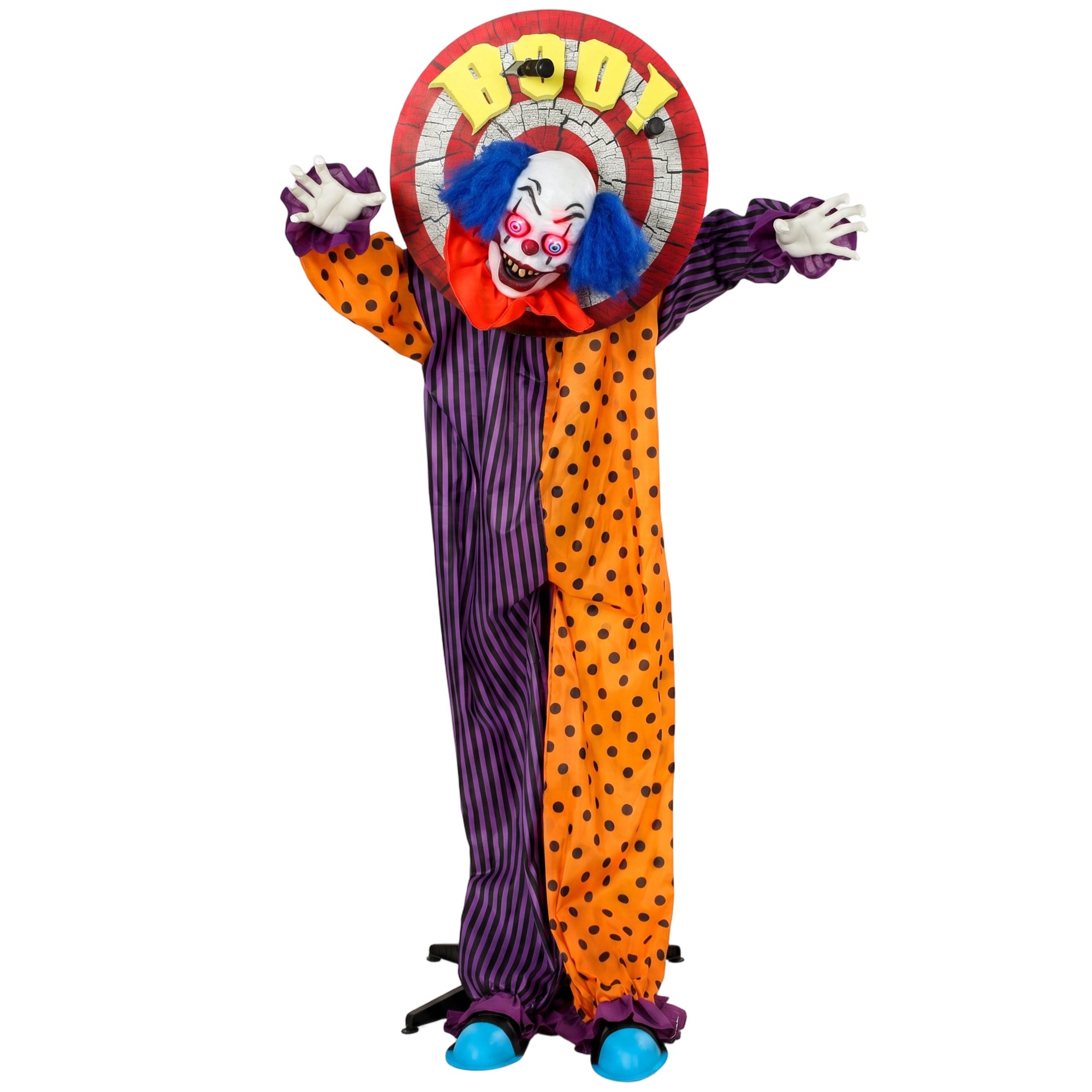 167 cm:n kokoinen animoitu Halloween-pellekoriste, jossa on ääni- ja kosketusaktivointi