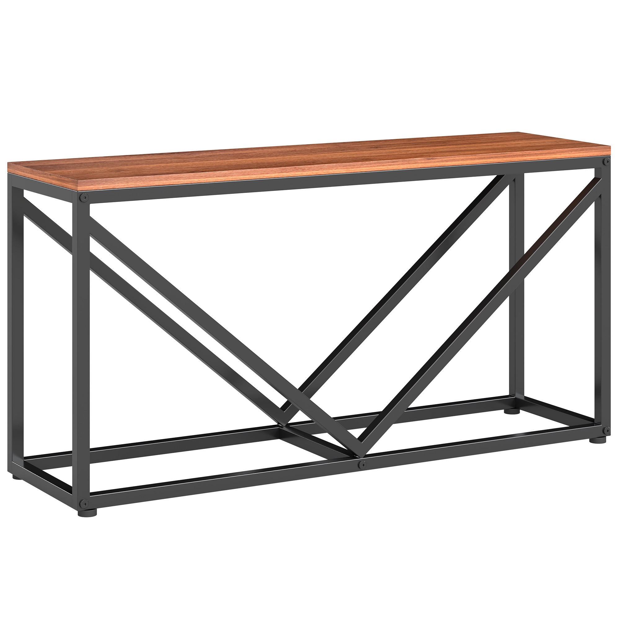 2-in-1 sisäpolttopuuteline 98 x 28 x 50 cm korotettu polttopuuteline hyllyllä, tilanjakajalla ja sivupöydällä