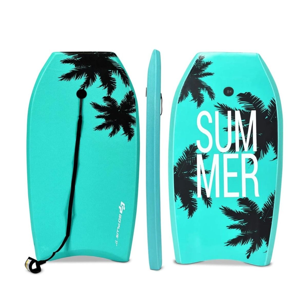 Kelluva lauta, bodyboard (Bodyboard) ja surffilauta rannalle (94 x 47 x 5,5 cm), vihreä