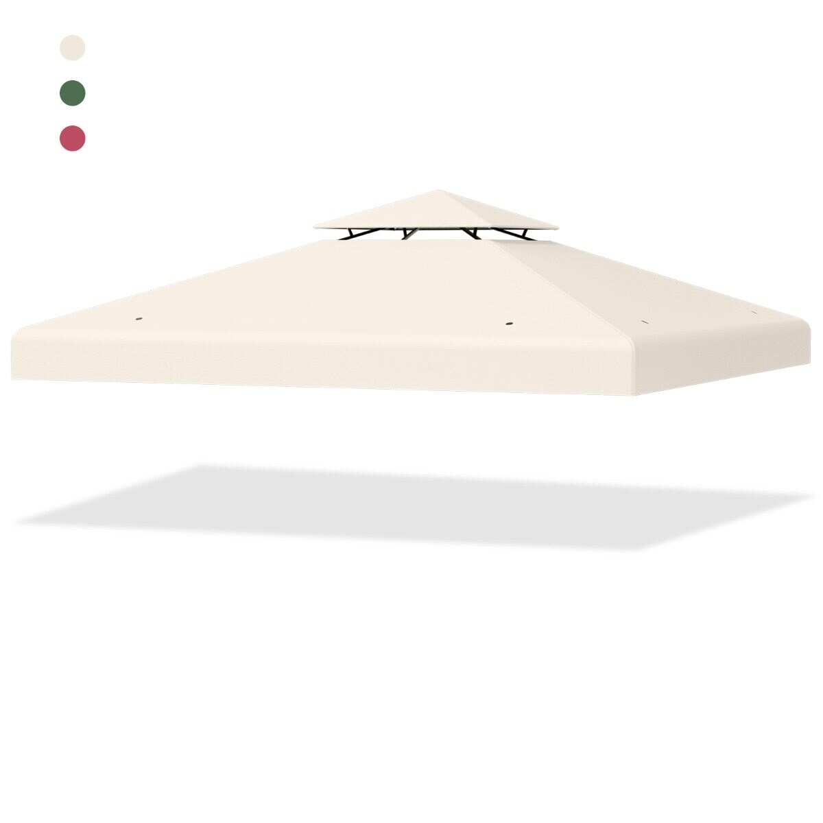 Vaihtokatos 300 x 300 cm terassikatos kaksikerroksiselle huvimajalle, beige