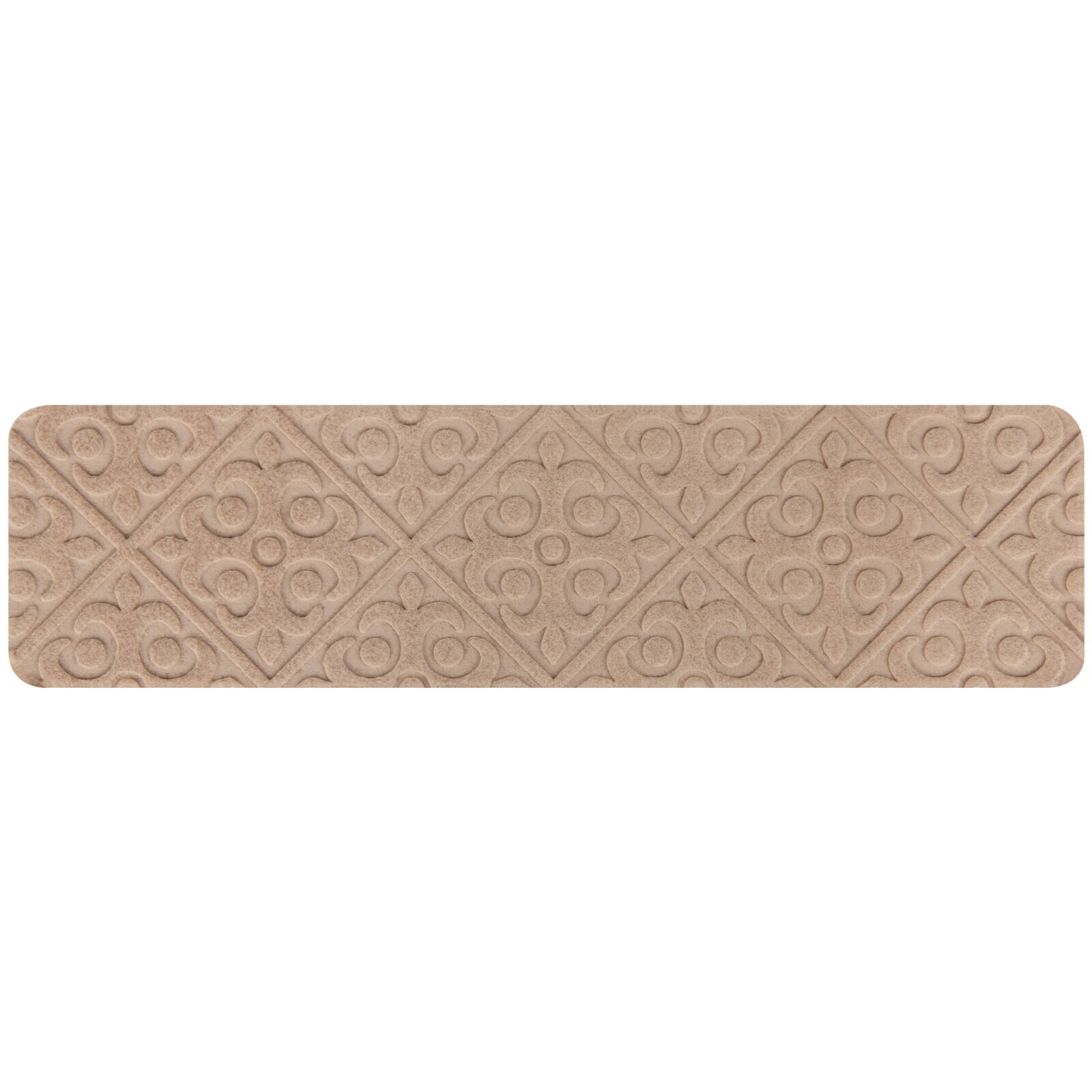 15 liukumatonta askelmattoa, 76 cm x 20 cm, puuportaille, beige
