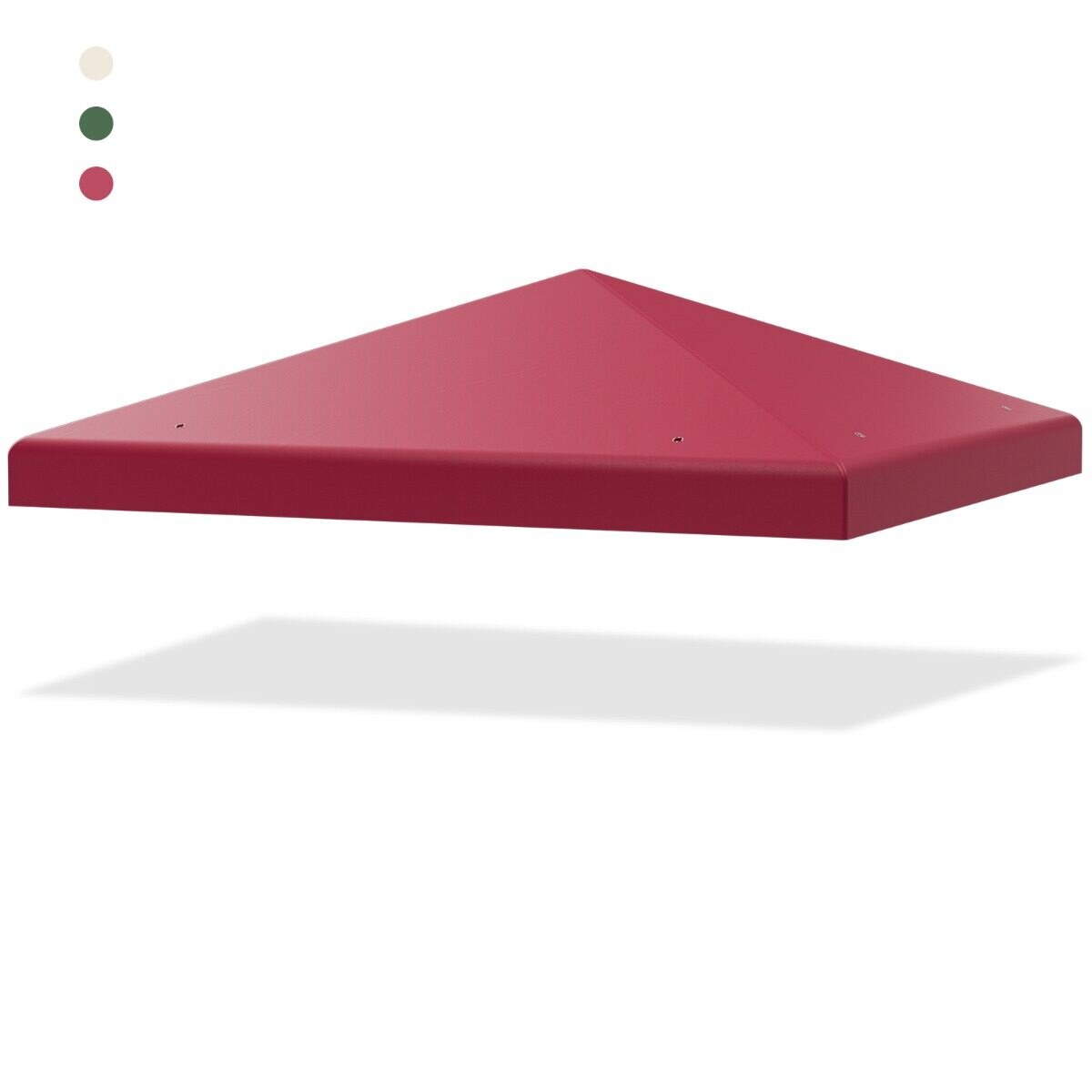 Paviljongin aurinkovarjon vaihtokatos tarranauhakiinnityksellä 300 x 300 cm viininpunainen