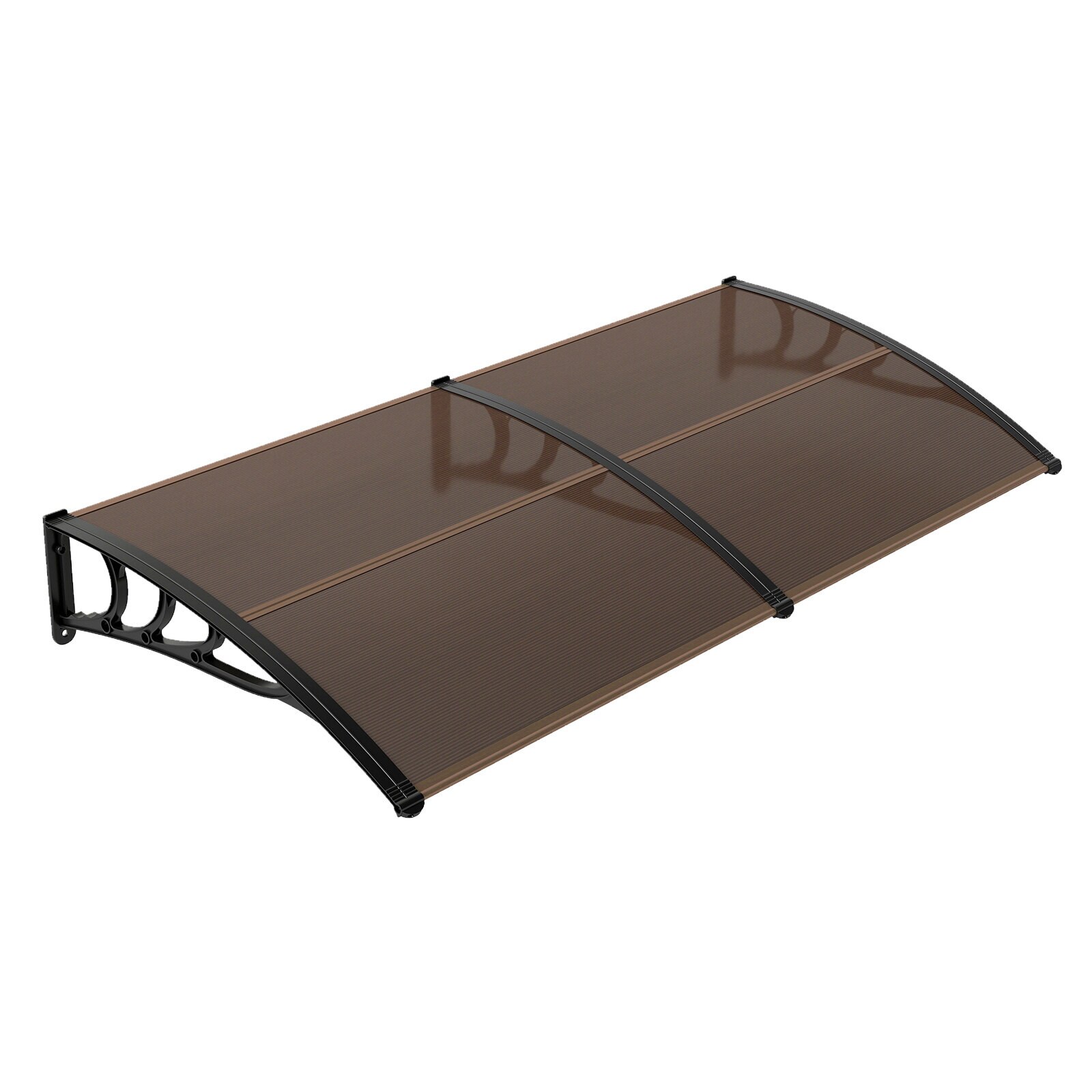 Markiisi, 197 x 89 cm, alumiini, ruskea