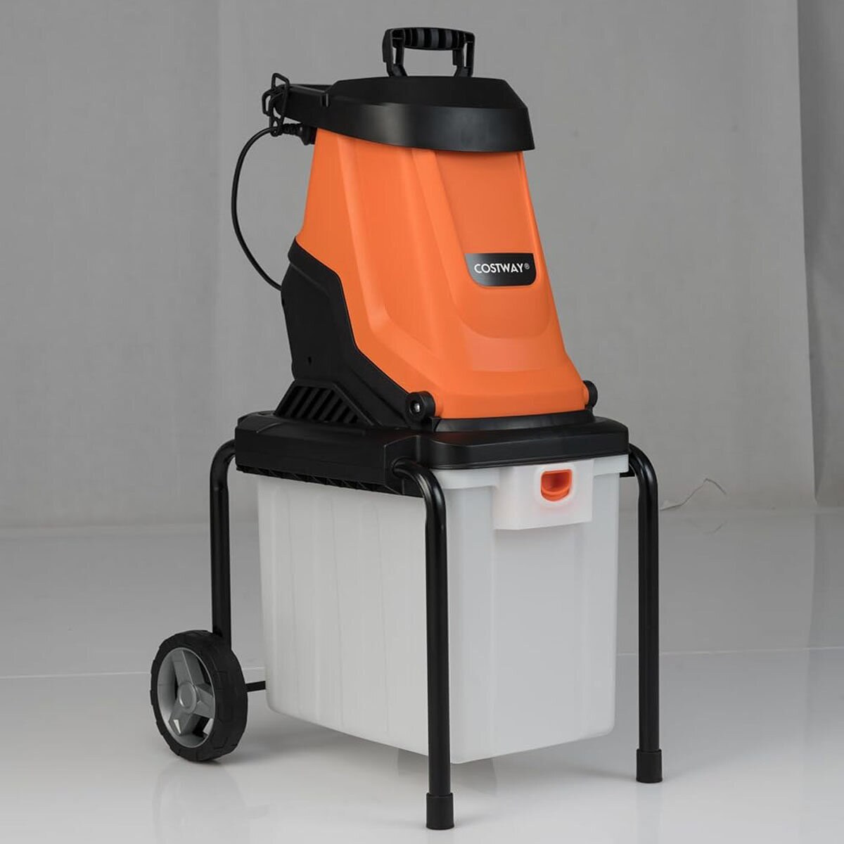 Sähköinen oksasilppuri ja puutarhasilppuri 2800 W 50 litran keräysastialla 45 mm leikkaushalkaisija oranssi
