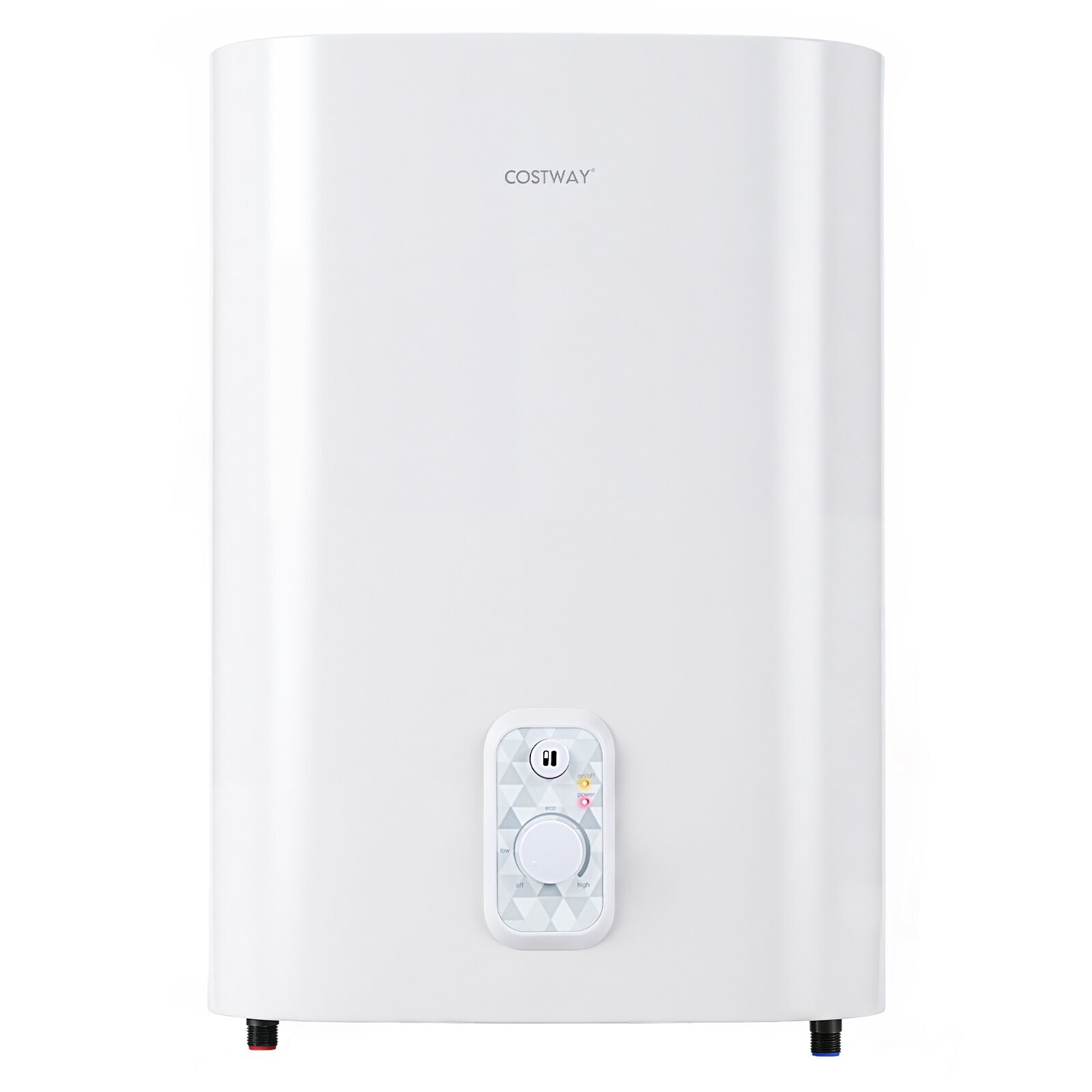 25 litran sähköinen lämminvesivaraaja 1300 W/2000 W kaksoissäiliöllä, lämpötila 30–75 ℃, kuiva lämmityselementti, pystysuora/vaakasuora asennus, valkoinen