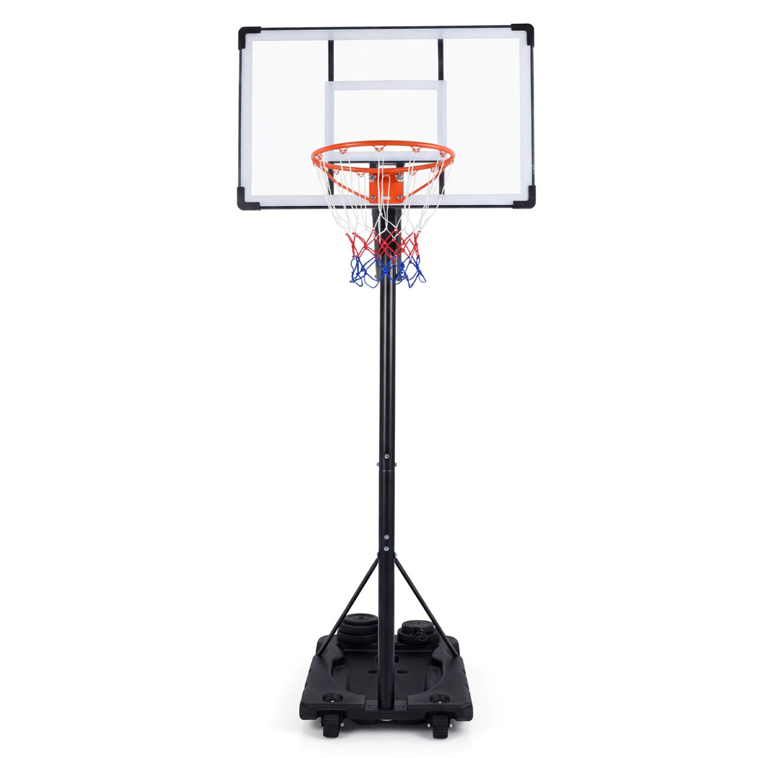 305 cm kannettava koripallokori ulkona aikuisille