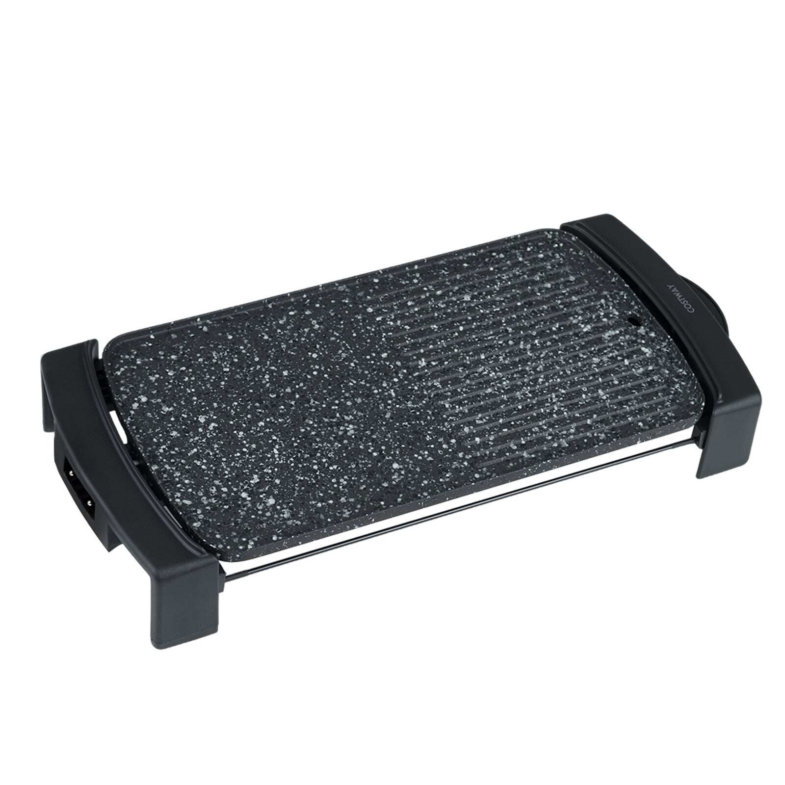 Sähkögrilli 2150 W Pöytägrilli Sähköinen kahdella keittoalueella sisä- ja ulkokäyttöön 44 × 24 cm