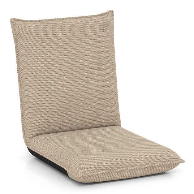 Kuuteen asentoon säädettävä lattiatuoli, beige