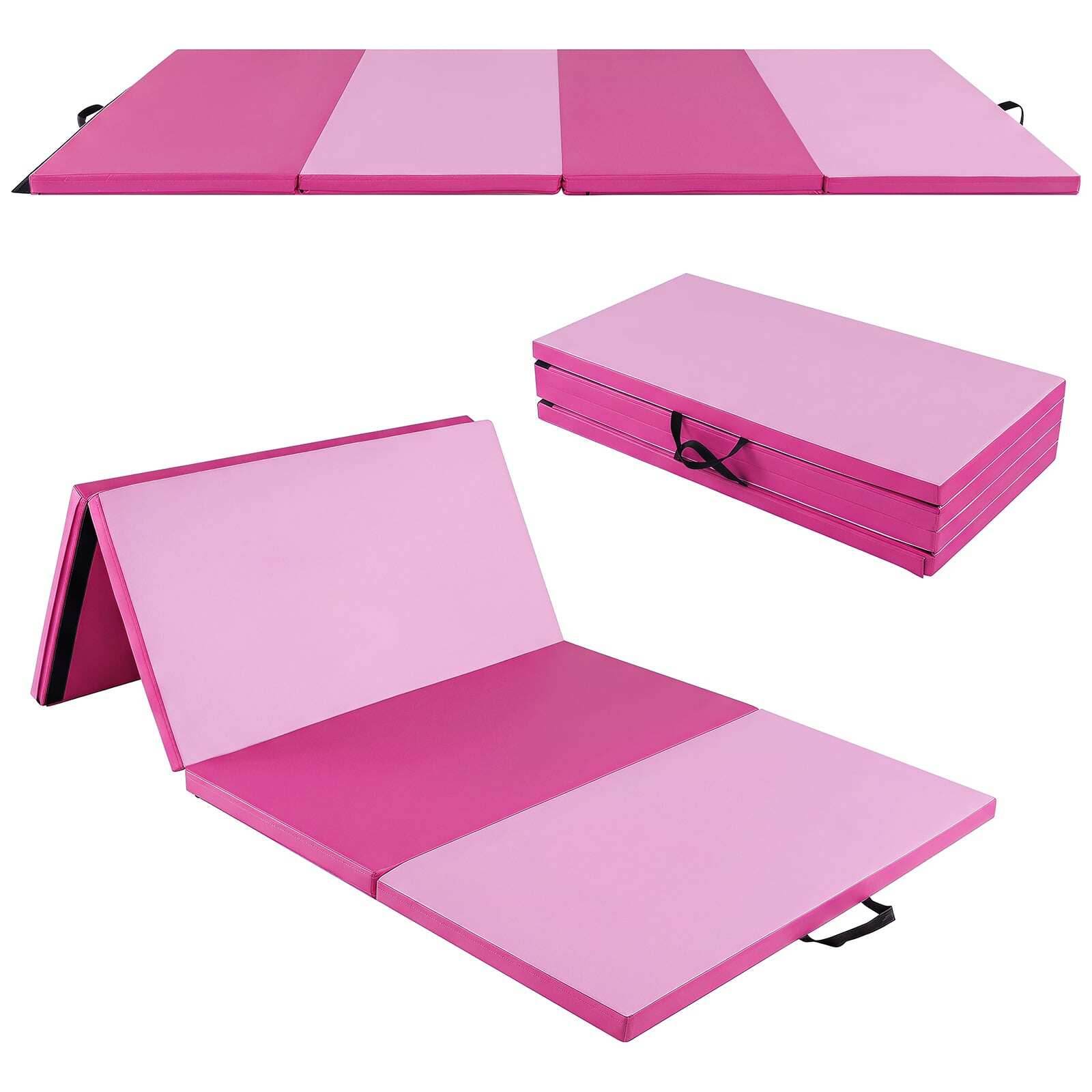240 x 120 x 5 cm Taitettava pehmeä lattiamatto tarranauhakiinnityksellä ja kahdella kantokahvalla. Tummanpinkki.