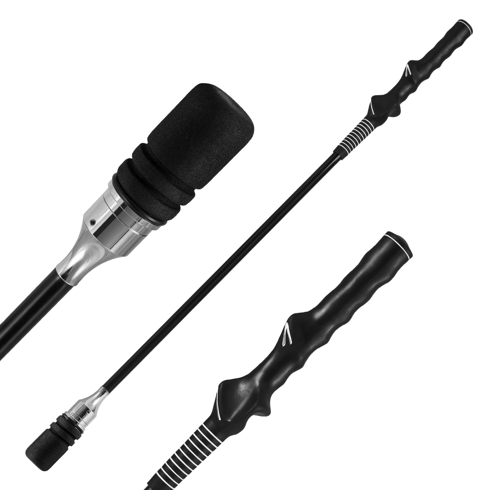 Golf Swing Trainer Click Stick Swing -harjoitteluapu nopeuden ja joustavuuden parantamiseen - musta