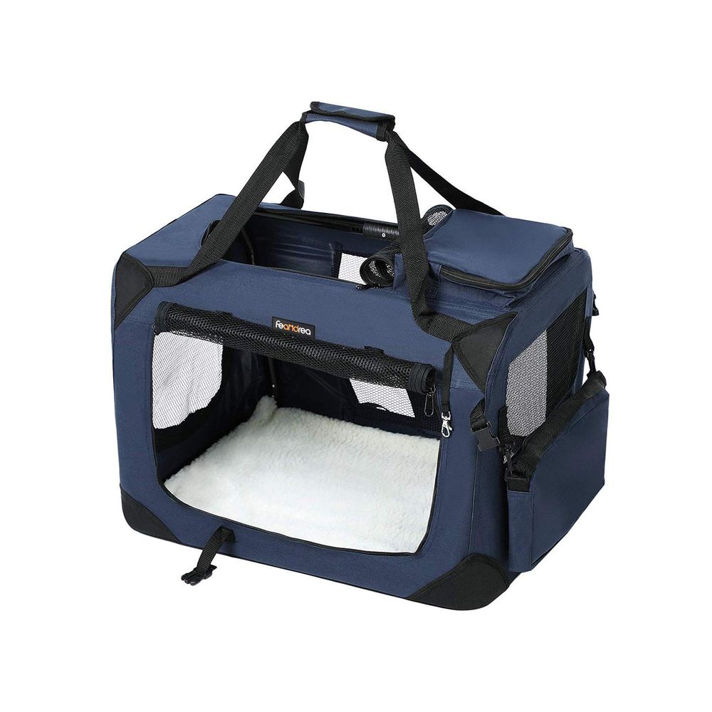 Lemmiklooma transpordikott kokkupandav 70 x 52 x 52 cm sinine