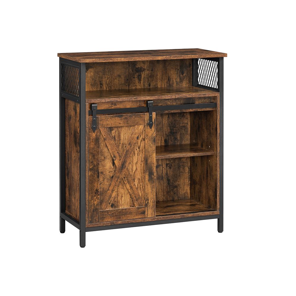 Lipasto 70 x 30 x 80 cm vintage-ruskea/musta