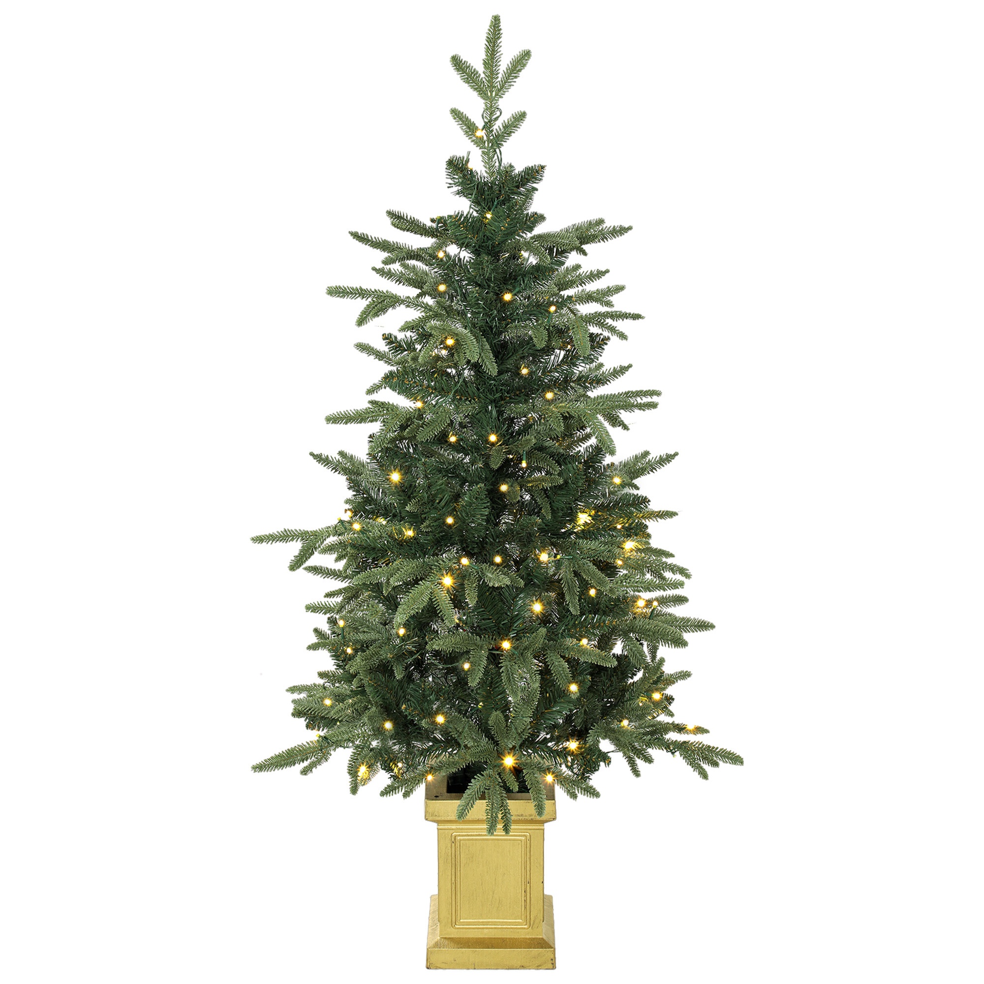 Tekojoulukuusi, 120 cm, 110 LED-valoa ja 147 oksankärkeä, 2 valon väriä ja kaukosäädin