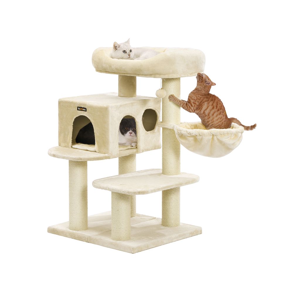 Kissapuu paksuilla rungoilla, 107 cm, beige