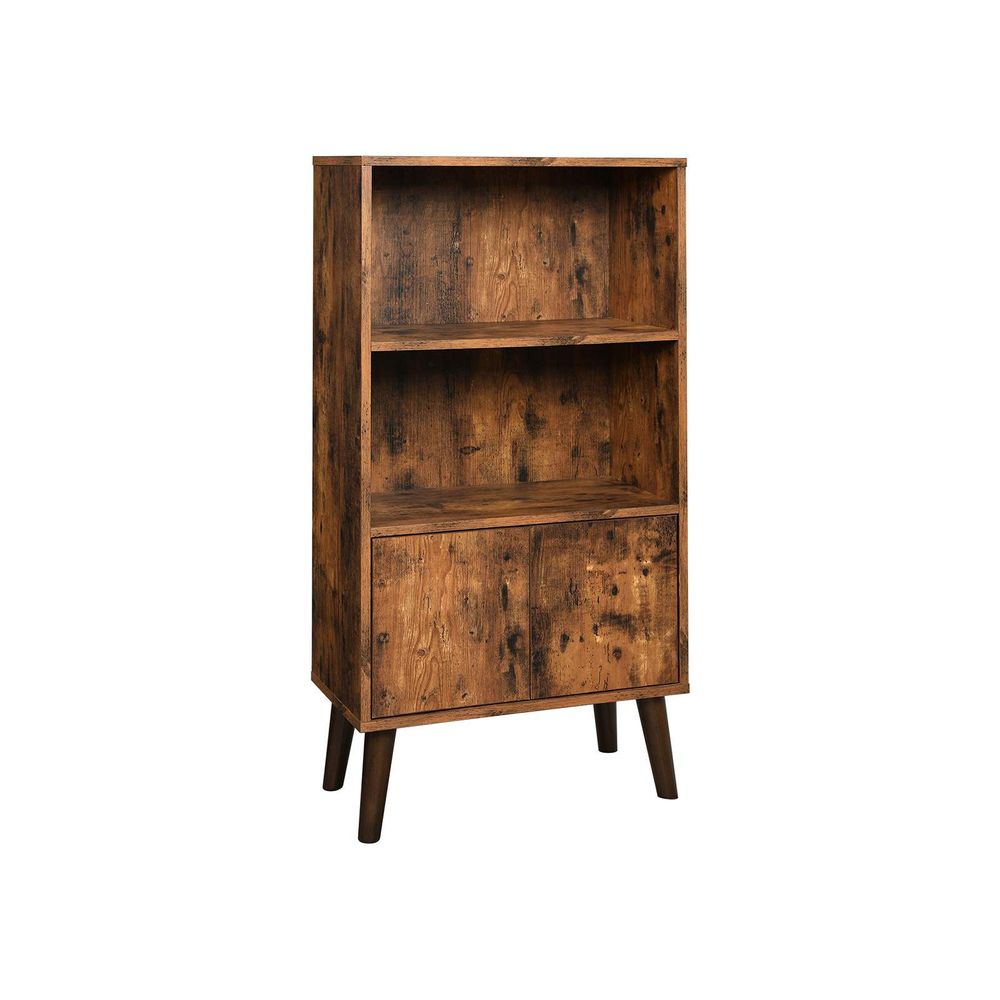 Retro kirjahylly ovilla 60 x 30 x 120 cm