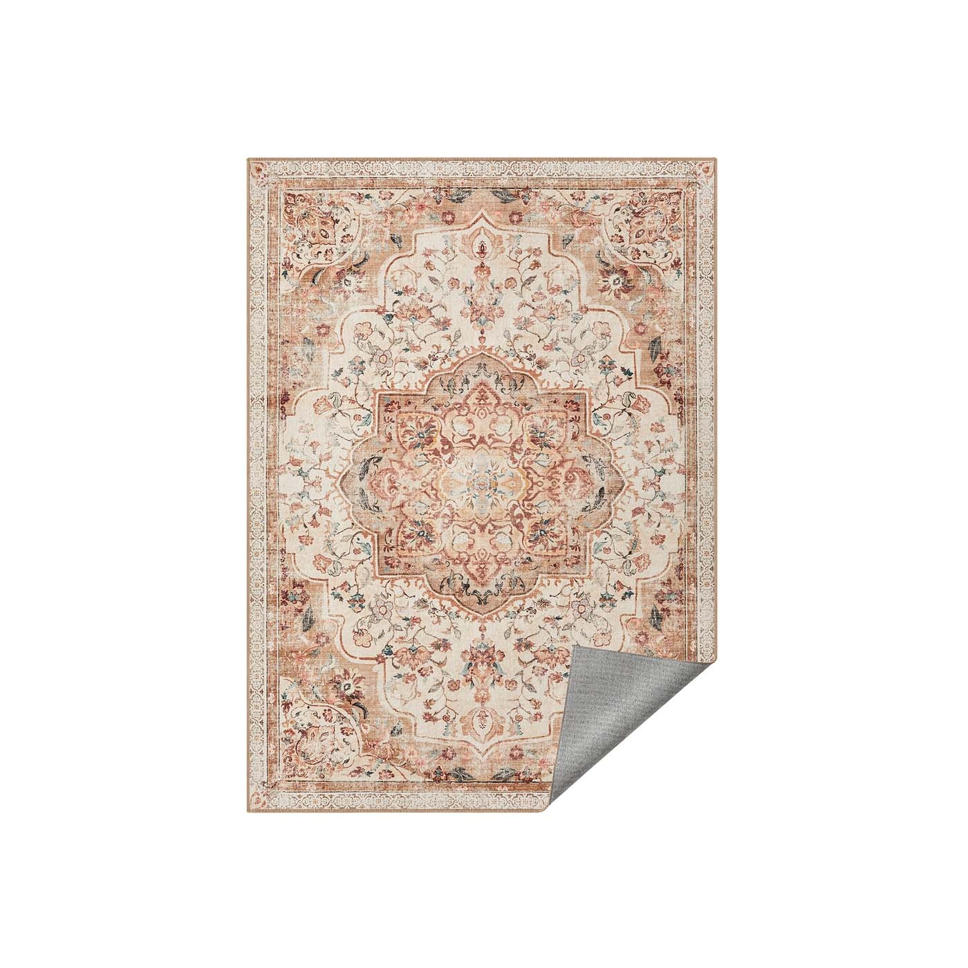 Vintage matto 160 x 230 cm pörröinen cappuccino beige