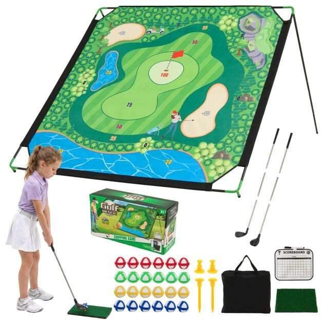 180 cm x 180 cm golfchipping-pelisarja sisä- ja ulkoharjoitteluun