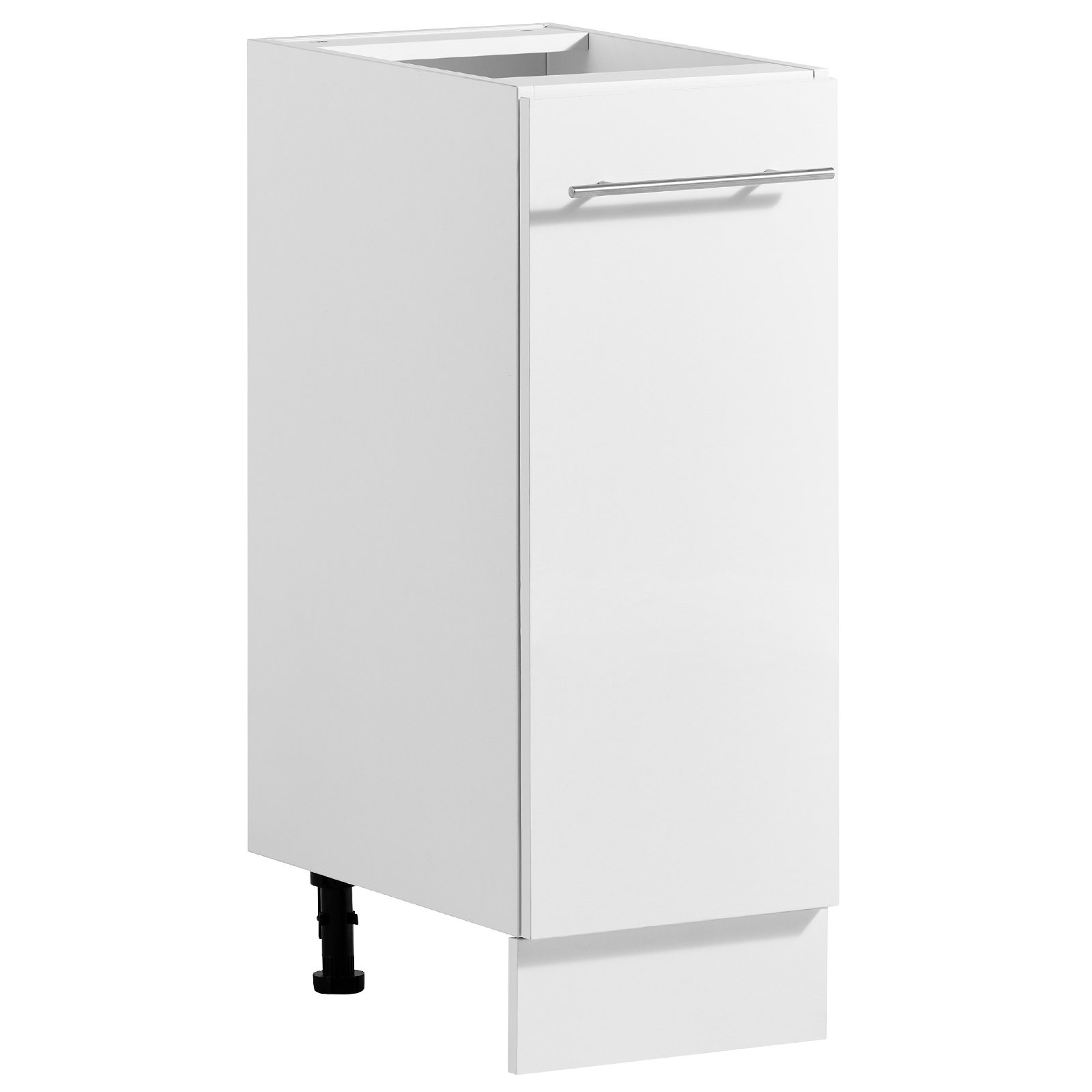 Kokoamisvalmis Shaker-tyylinen alakaappi, valkoinen, leveys 30 cm, 300 × 475 × 815 mm (L × S × K), 1 laatikko, pehmeästi sulkeutuvat helat ja siisti reunanauha, kotiin, toimistoon ja pesutilaan