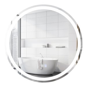 LED-valaistu pyöreä kylpyhuoneen peili