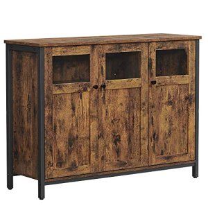 Lipasto 100 x 35 x 75 cm vintage-ruskea/musta