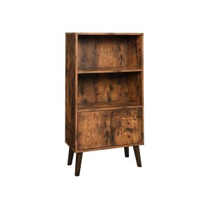 Retro kirjahylly ovilla 60 x 30 x 120 cm
