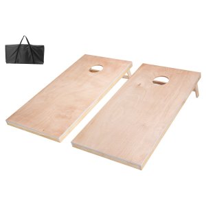 Cornhole-setti 4x2 jalkaa, täyspuiset heittolaudat ja 8 hernepussia
